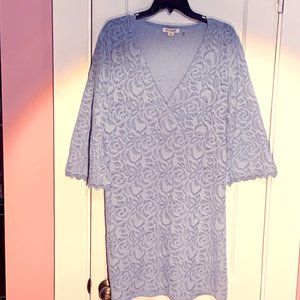 Simply Noelle Lace and Grace Dress, size L/XL blue